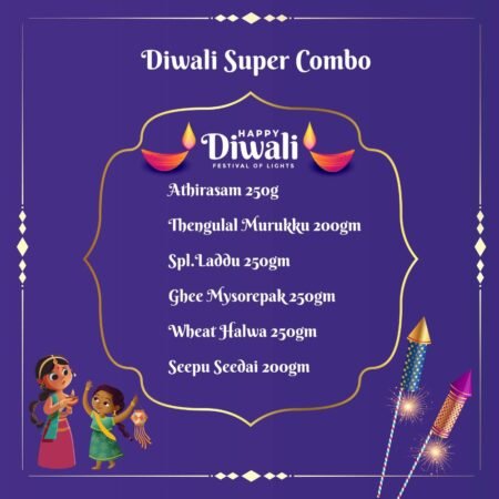 Diwali Super Combo Online 2025 – Athirasam, Murukku, Laddu, Mysorepak, Halwa, Seedai