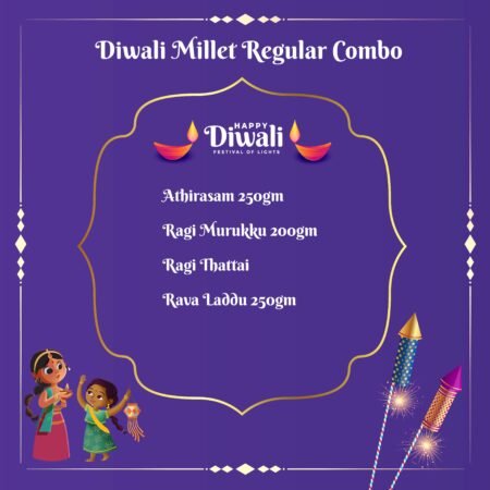 Diwali sweets in UK online – Diwali Millet Combo with Athirasam, Ragi Murukku, Rava Laddu