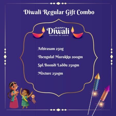 Diwali Regular Gift Combo – Buy Diwali sweets online USA with Athirasam, Murukku, Laddu & Mixture